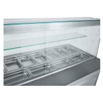 Ψυγείο σαλατών συντήρηση με 2 πόρτες για 9 GN 1/4 155X70X130 εκ BM-SM155